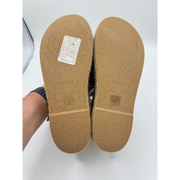 Versace Women's Medusa Espadrille Wedge Sandals - Picture 9 of 9